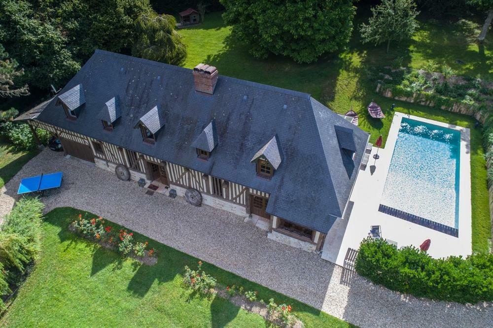 Maison Normande De Caractere A Colombages Saint-Hymer Dış mekan fotoğraf