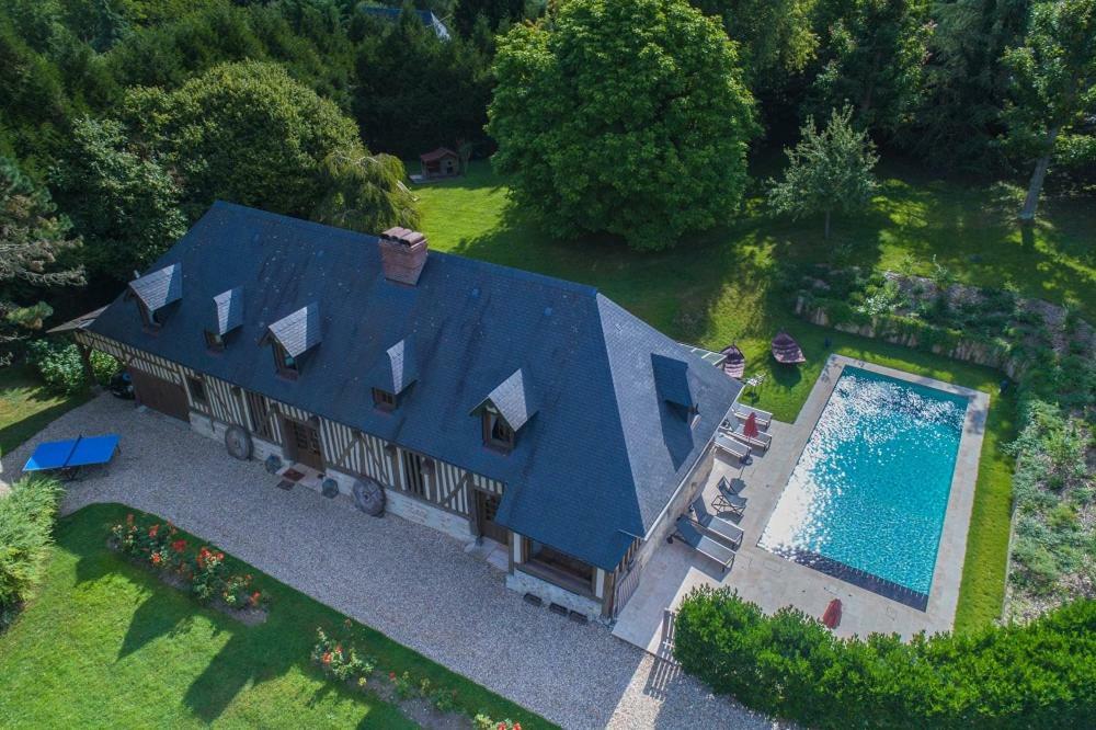 Maison Normande De Caractere A Colombages Saint-Hymer Dış mekan fotoğraf
