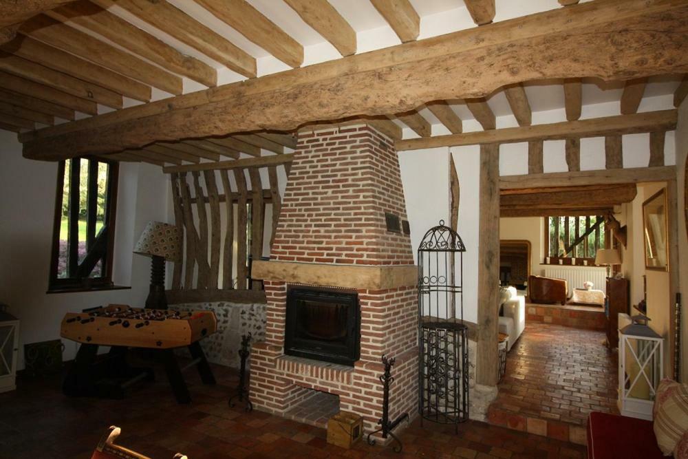 Maison Normande De Caractere A Colombages Saint-Hymer Dış mekan fotoğraf