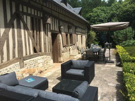 Maison Normande De Caractere A Colombages Saint-Hymer Dış mekan fotoğraf